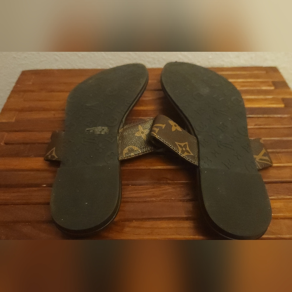 Louis Vuitton Brown Monogram Leather Strap - Picture 9 of 10